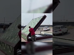 折りたたみ三角コンテナハウス レッド キャンプやアウトドアに最適