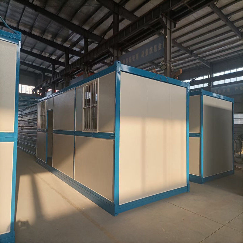 OEMは鋼鉄携帯用建築現場に取除く浴室のCanblueのボーダーが付いているオフィスを電流を通した