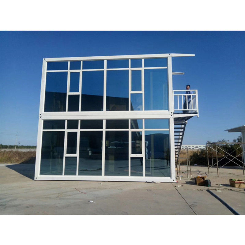 2階建ての贅沢な携帯用Epsのプレハブは住宅のための容器の家を収容する