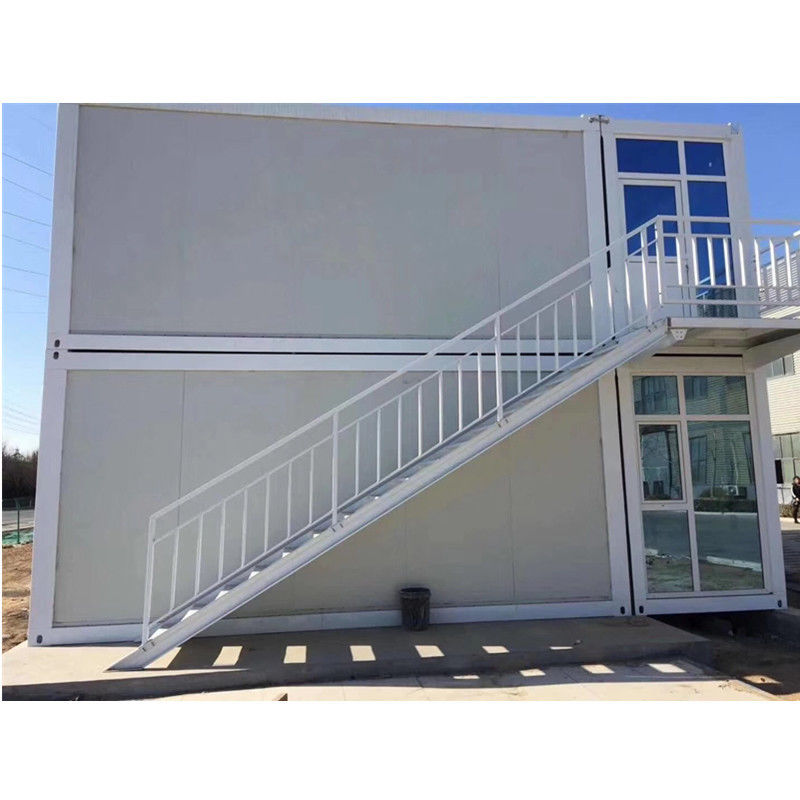 2階建ての贅沢な携帯用Epsのプレハブは住宅のための容器の家を収容する