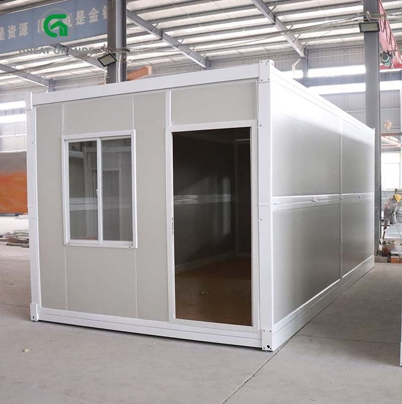 携帯用可動装置のプレハブの折る容器の家は建築現場か軍隊のために適している
