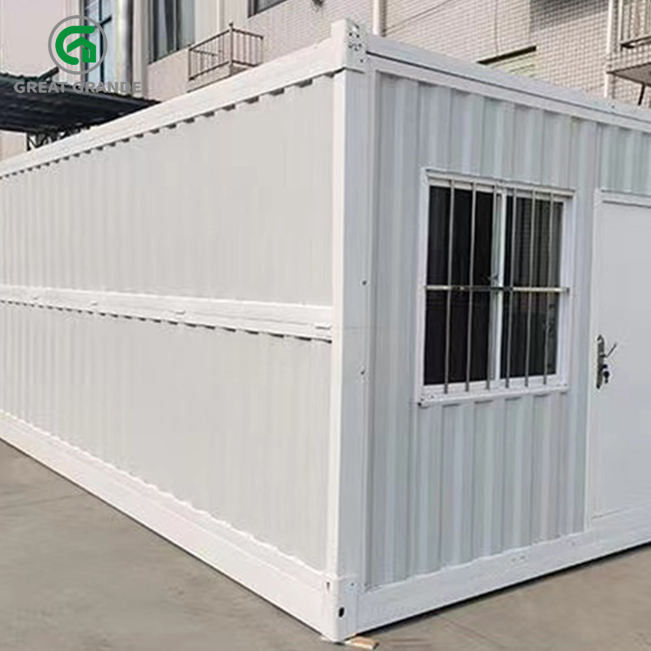 波形の壁のプレハブの折りたたみの容器の家の断熱材の岩綿の場所の寮